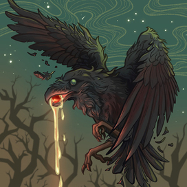 мистический ворон