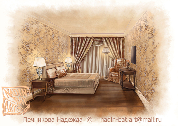 Интерьер спальни №2.