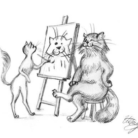 Жили-были Кот и Кошка. 1   