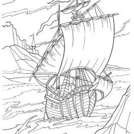 пиратская раскраска