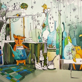 котэ-садовники