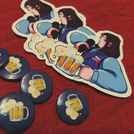 Авторские значки и наклейки