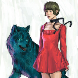 Девушка и волк