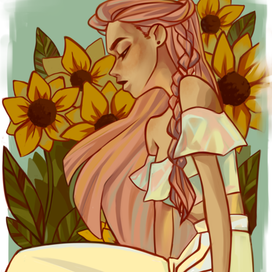 в подсолнухах