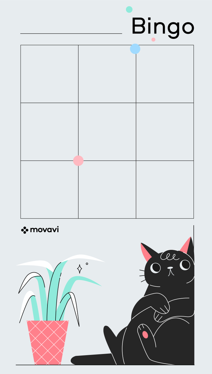 Котик для бинго Movavi