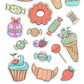 Сладкие стикеры