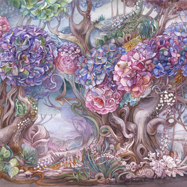 Гортензиевый лес