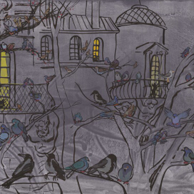 "Женщина и птицы"