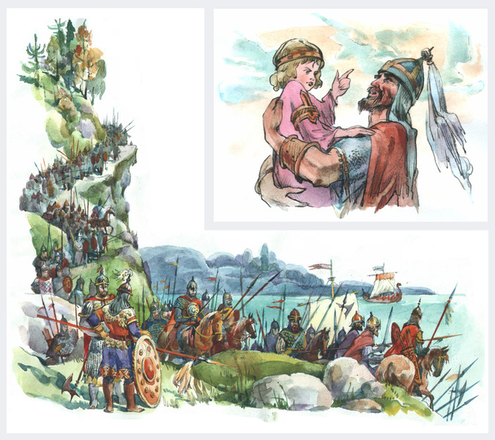 Илл. к кн. Л.Черкашиной "Тайны Пушкинского Древа". М. Изд. "Лазурь" 