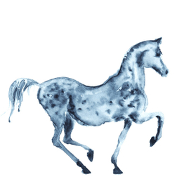 Акварельная лошадка