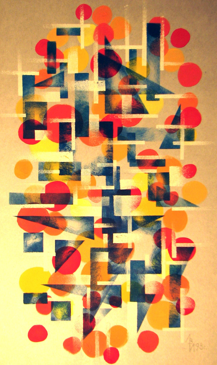 Иллюстрация. Композиция для интерьера. Динамика позитива