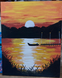 Закат летом 