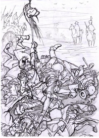 Победа в сражении при Эсслинге. Кирасиры приветствуют императора