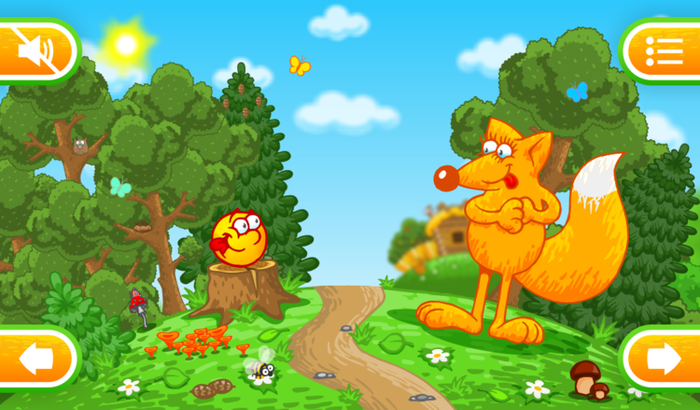 Интерактивная сказка Колобок на Андроид