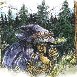 Ведьма собирает Рапунцель