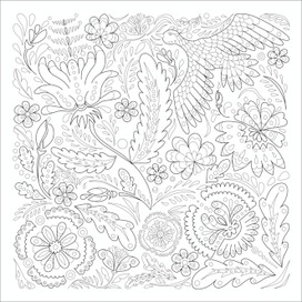 Антистрес-разукрашка "Украинские песни"