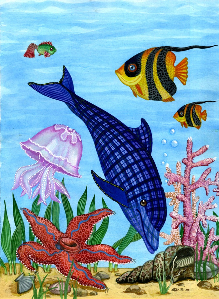 "Папа ныряет как дельфин"