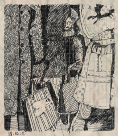 сквозь людей в метро