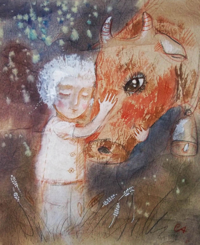 Малыш и корова