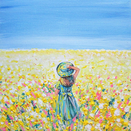 желтое поле