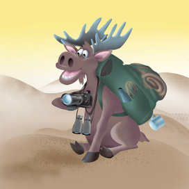 Лось-путешественник