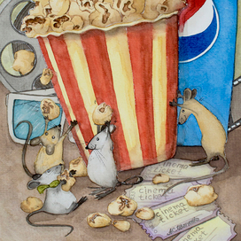 Киносеанс. Мышата и попкорн