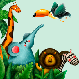 фрагмент иллюстрации для коробки