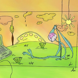 Заяц в мире красок