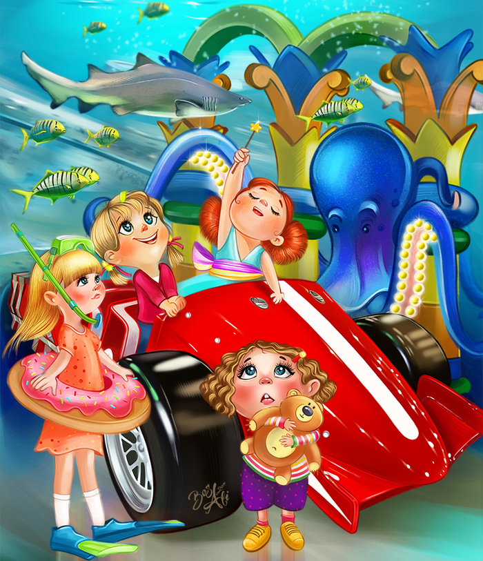 Иллюстрация для календаря ТЦ.