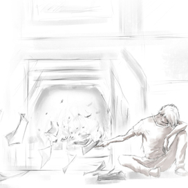 Скетч-иллюстрация для стиха