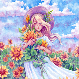 Подсолнухи