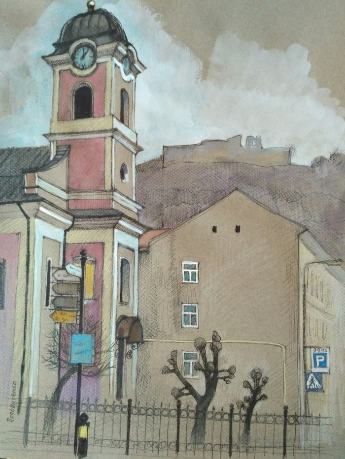 Хуст. Вид на "Замкову гору"