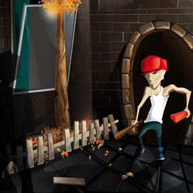 Мой любимый двор)Бэнькбэньк.