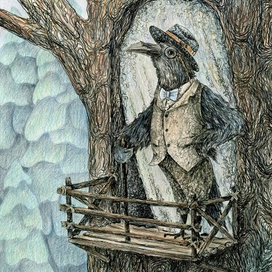 Иллюстрация к сказке "Умный Грач"