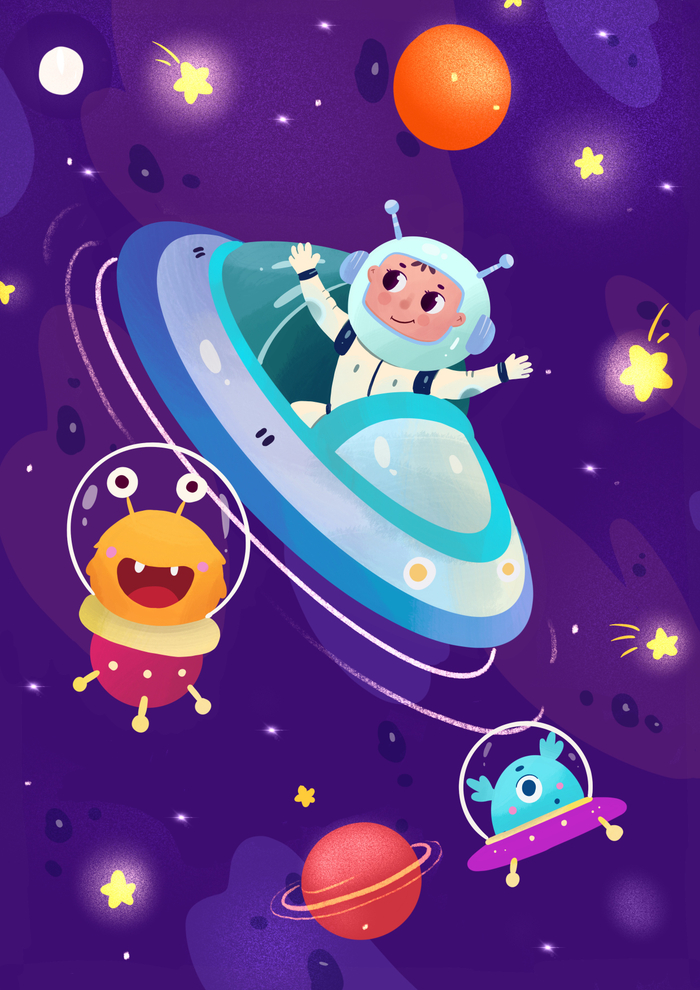 На космическом корабле