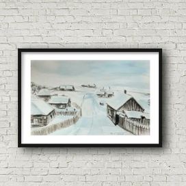 Зима в деревне