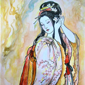 Красавица в розовом