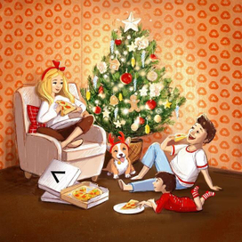 Открытка для Пиццы Синицы