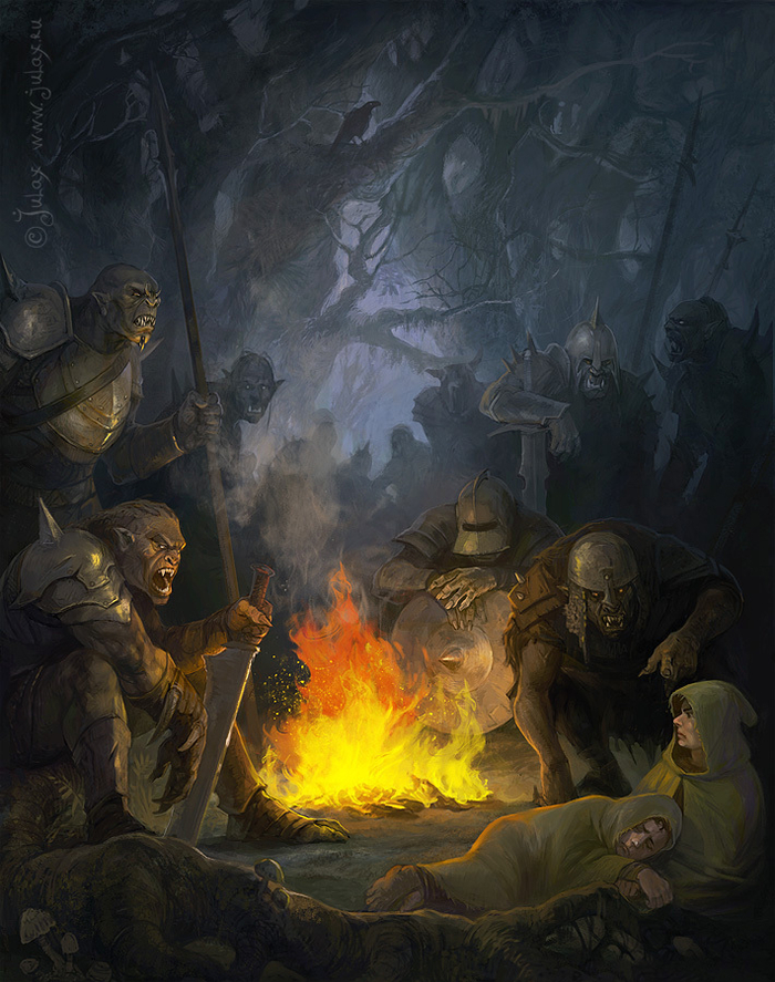 Орки и хоббиты - пленение