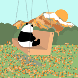 неспешная жизнь панды