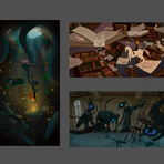 Эскизы к студенческому мультфильму