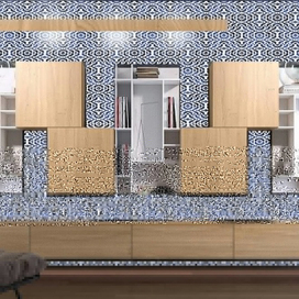 Монохромная графика волна