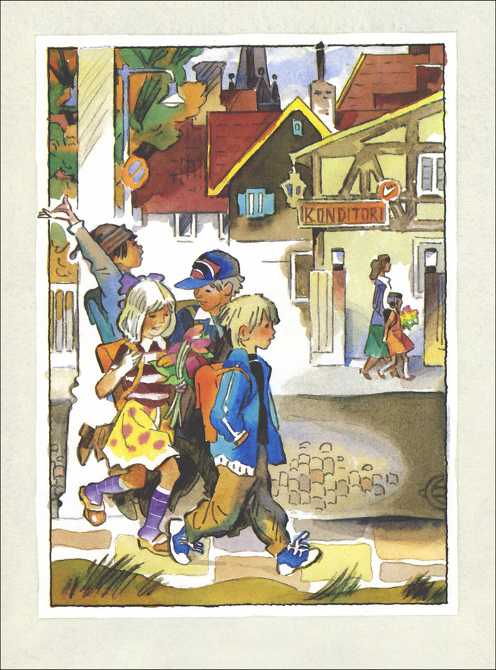 Гуннель Линде "Белый камушек" -4- издат. "Детгиз"