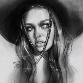 цифровой портрет с эмитацией под карандаш