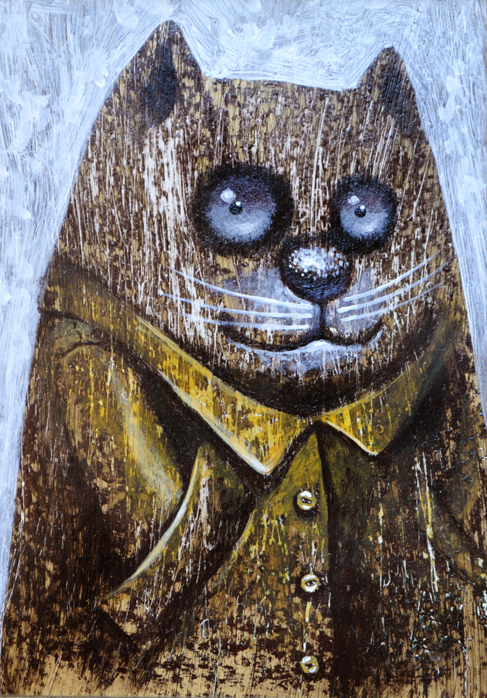 кот в пальто I
