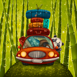 Панда в отпуске