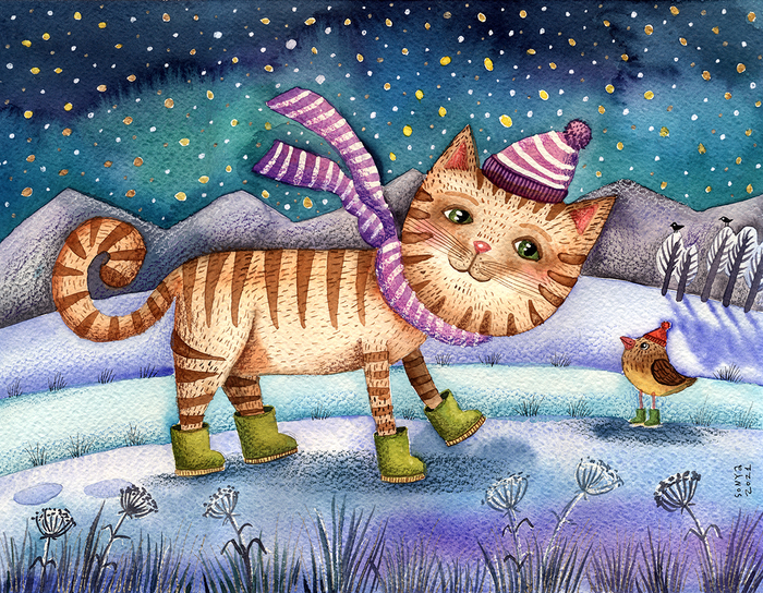 кошка в сапожках