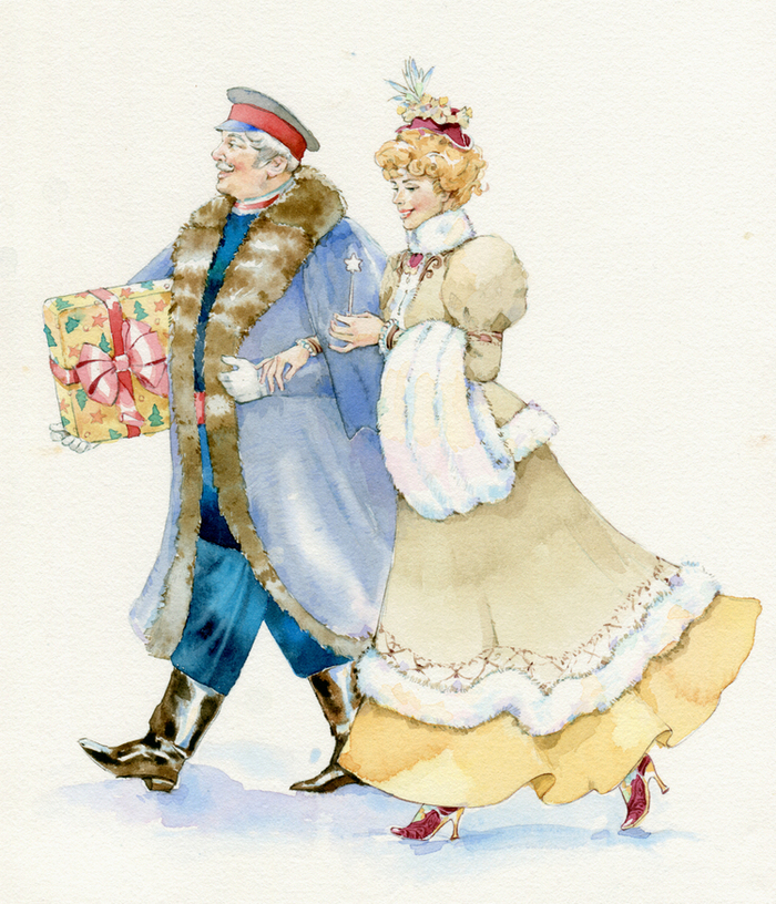 персонажики для новогодней коробки 