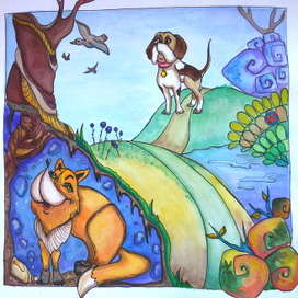 Собака и лиса