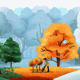 Иллюстрации для лендинга Greenpeace